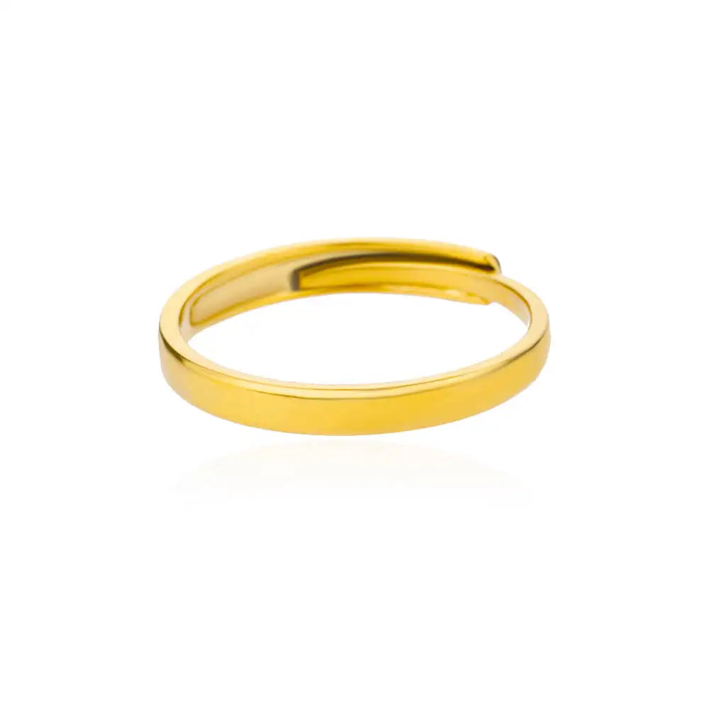 Adjustable gold rings