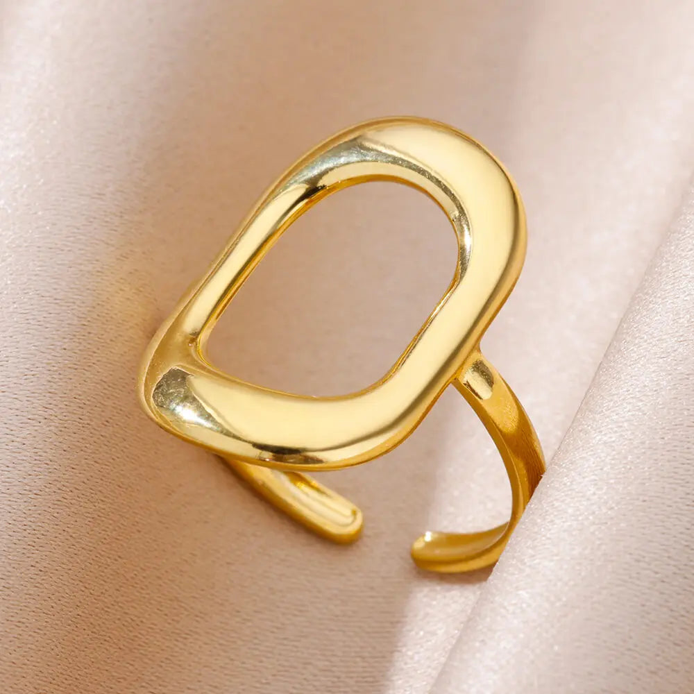 Adjustable gold rings