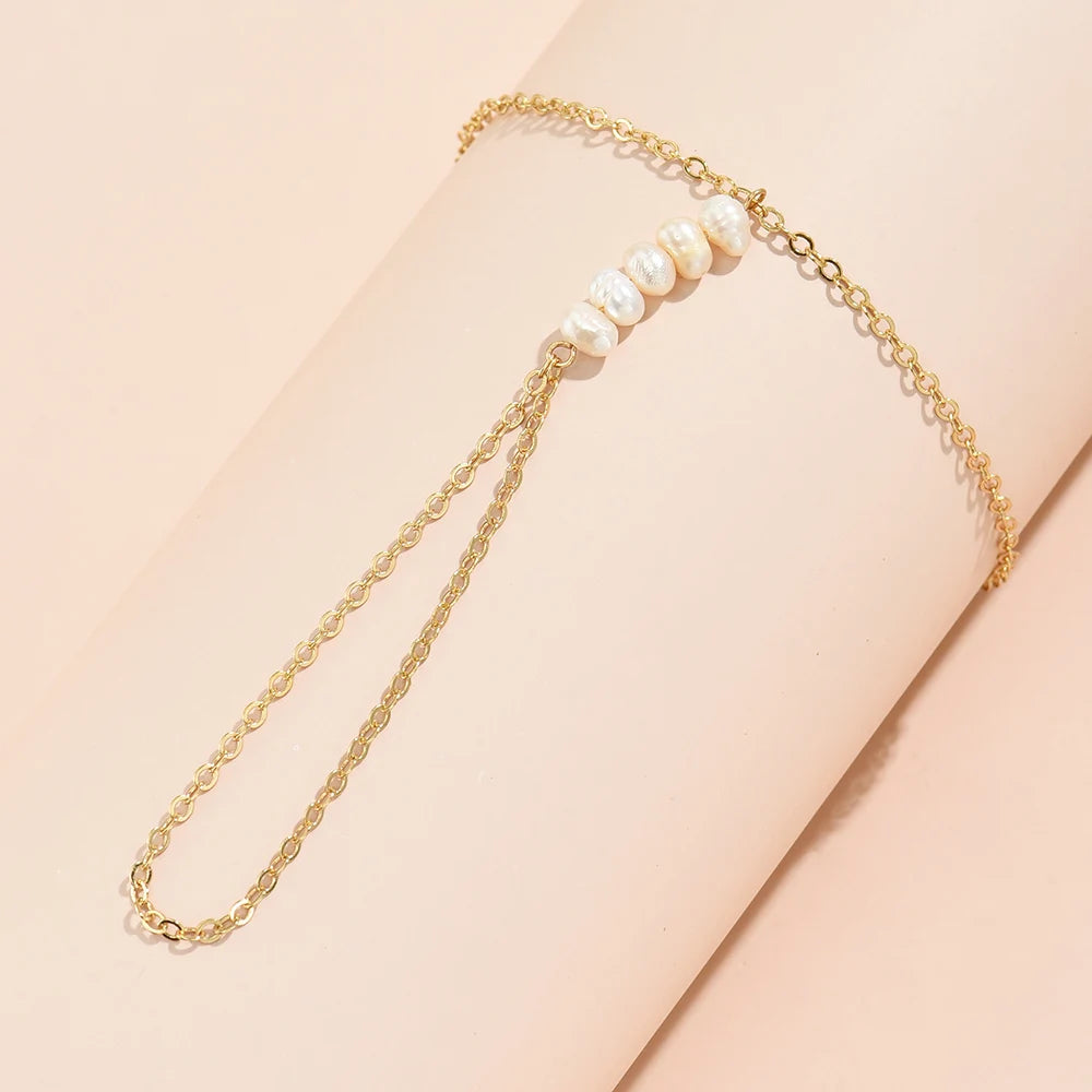 Gold hand chain