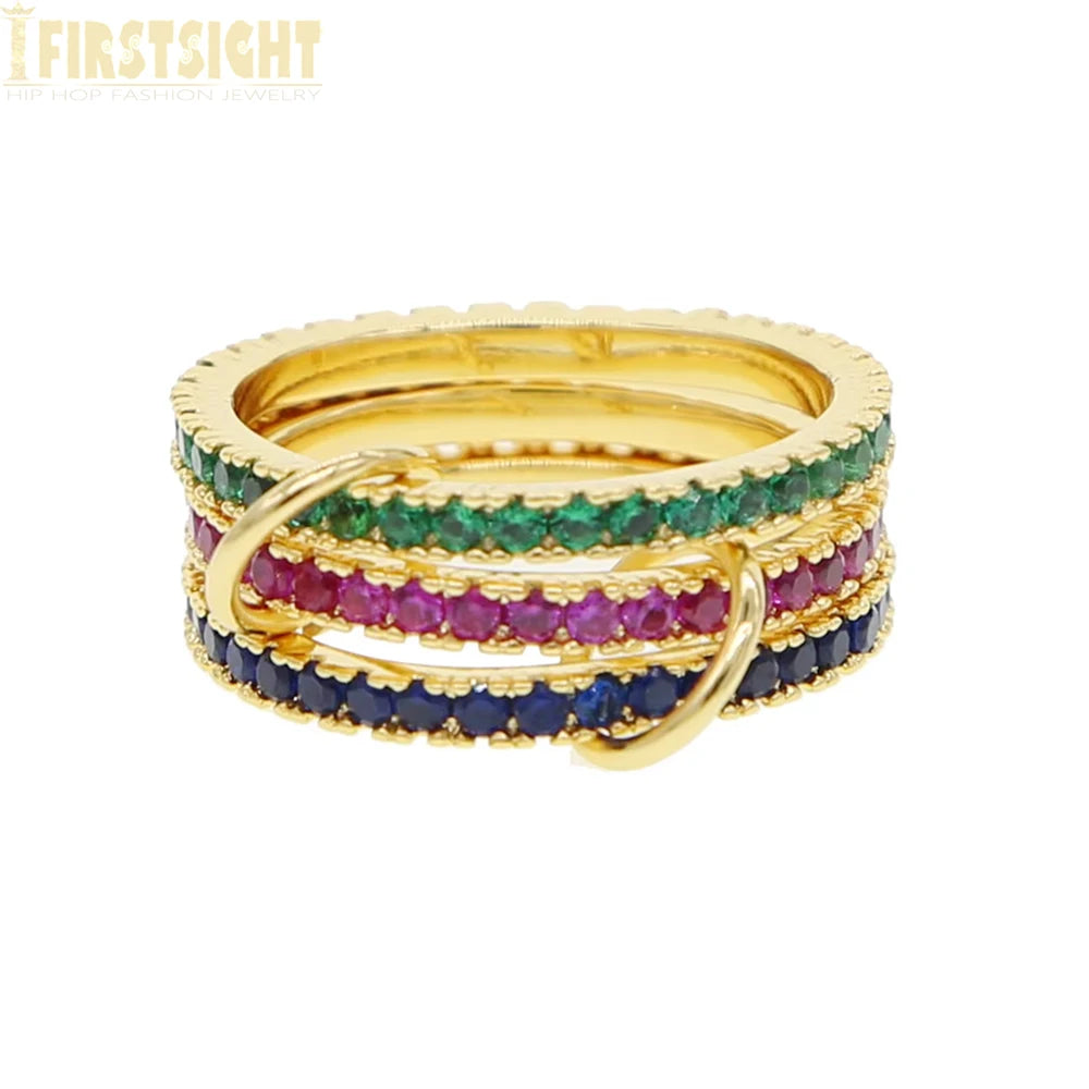 Multi color stacking rings