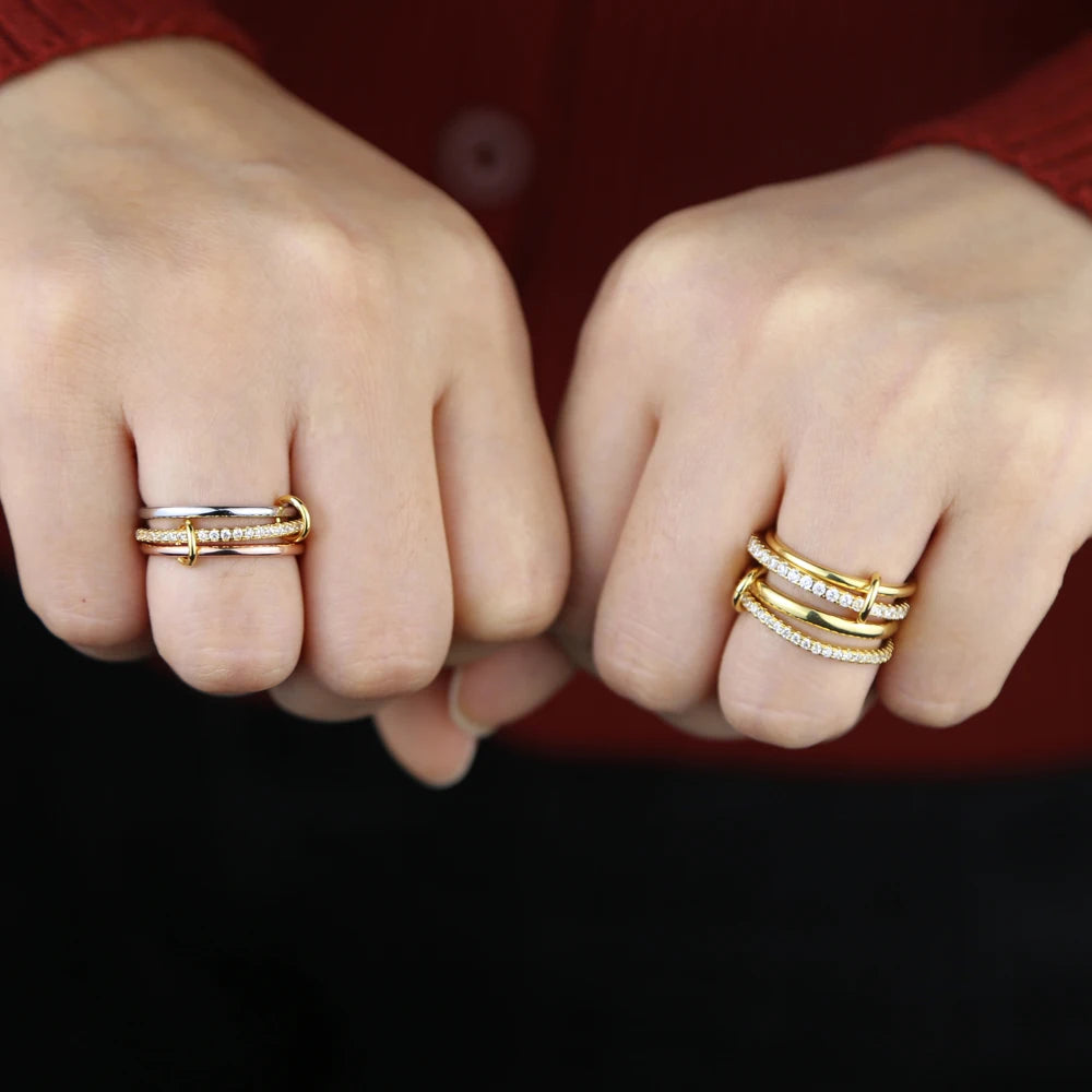 Multi color stacking rings