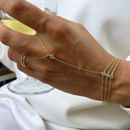 Layered hand chain