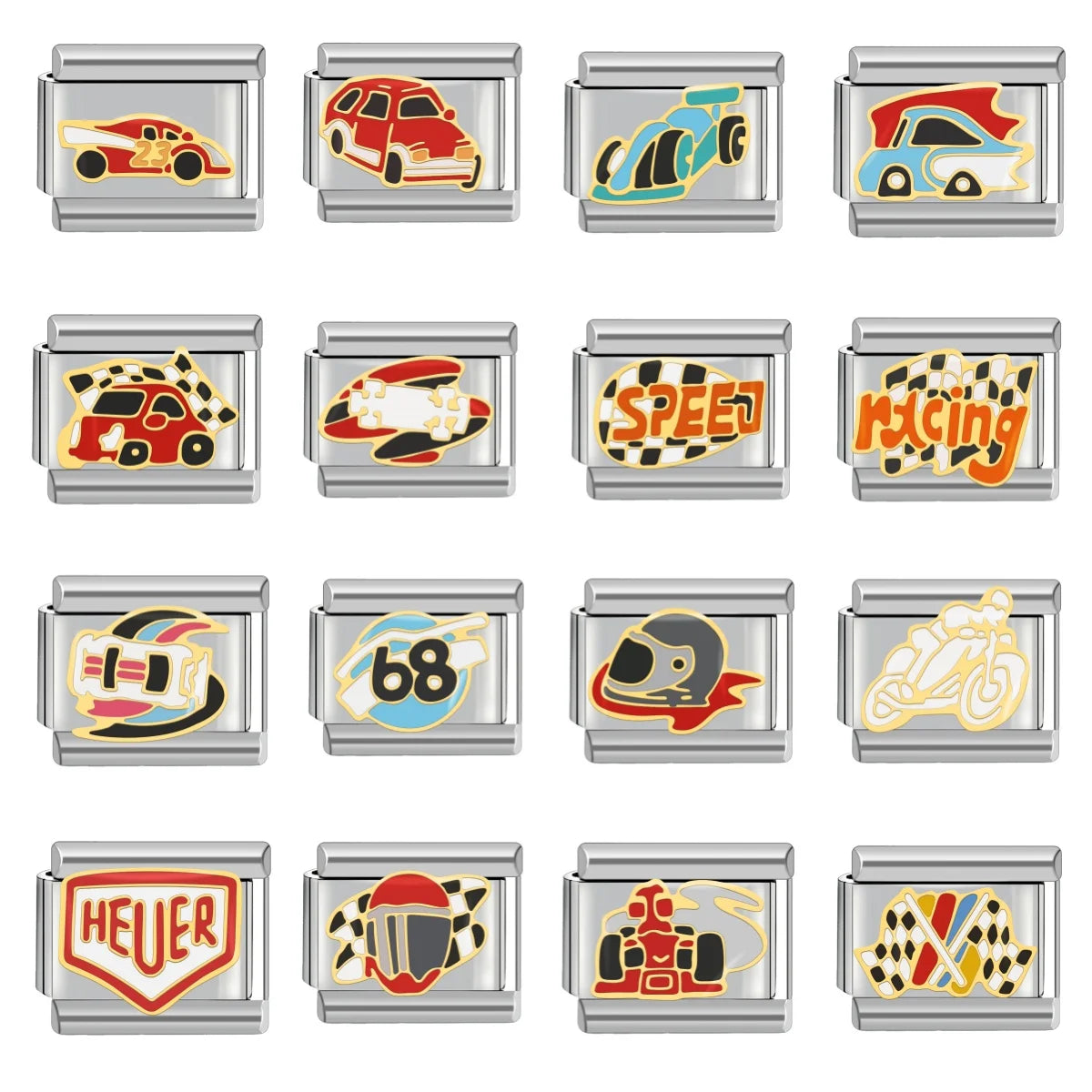 Formula 1 inspired italian charms