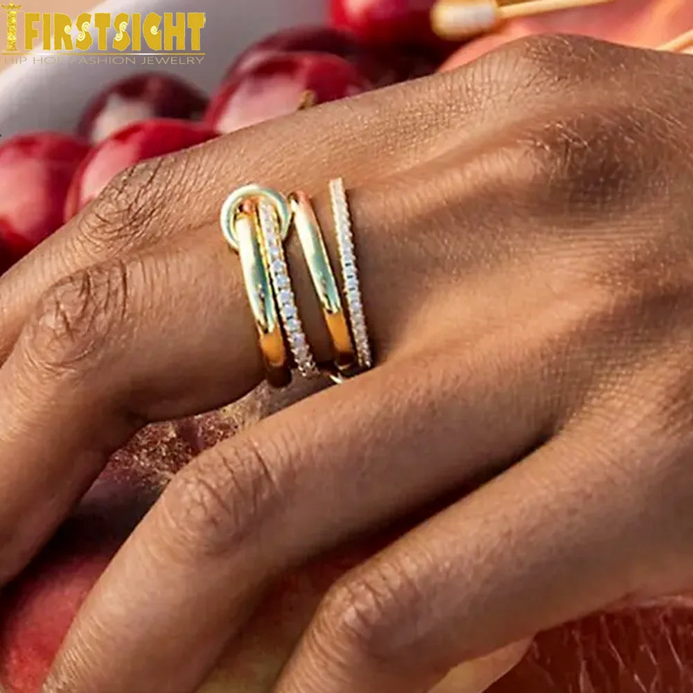 Multi color stacking rings