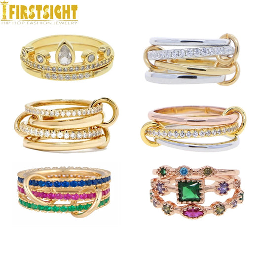 Multi color stacking rings