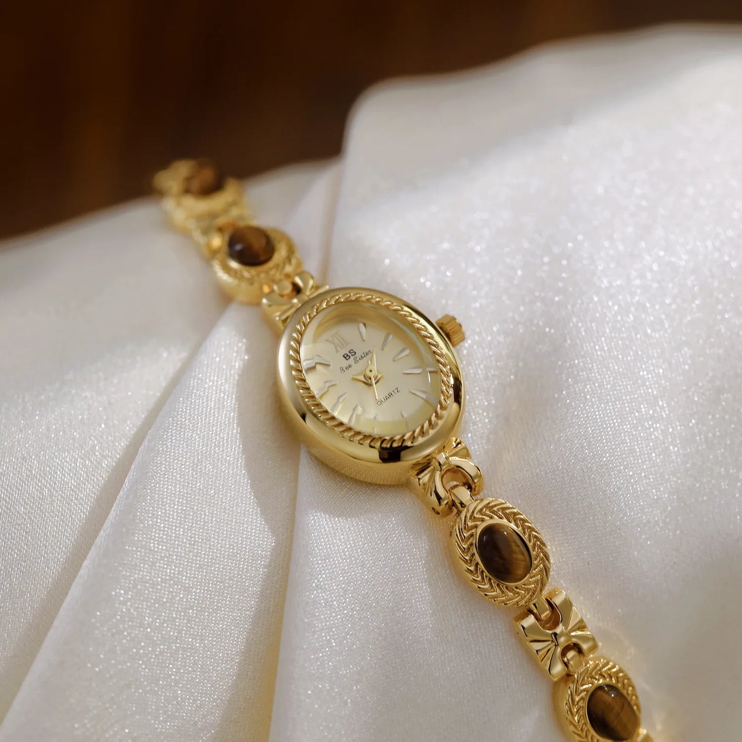 Simple gold watch